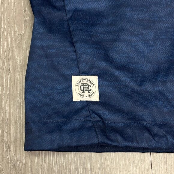 Reigning Champ Packable Printed Men's Blue Windbreaker Jacket - Size Medium - Picture 3 of 8